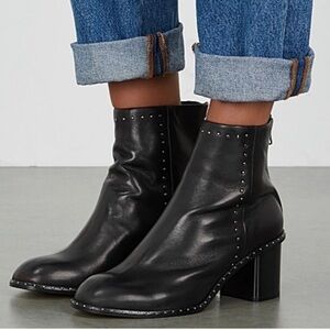 Rag & Bone Black Studded ‘Willow’ Booties